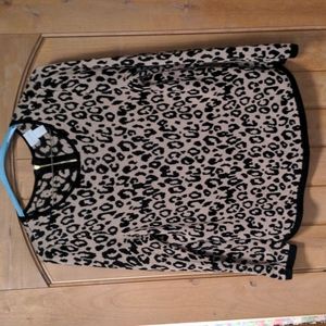 Leopard print sweater